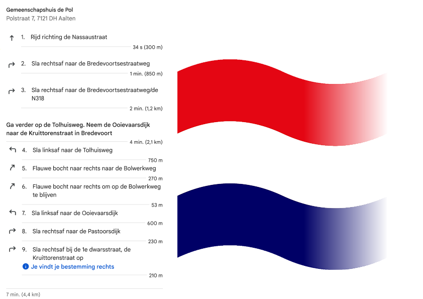 Klik voor de uitgeschreven route | zelf printen